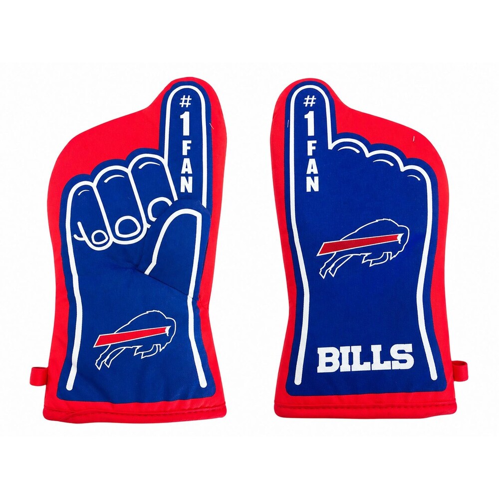 YouTheFan #1 Oven Mitt Buffalo Bills NFL Kitchen Glove Blue Heat Resistant